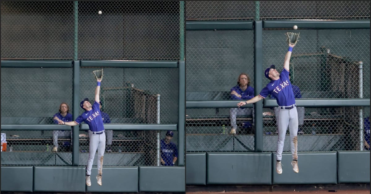 MLB fans in awe of Evan Carter's big catch in Rangers-Astros Game 1 – NBC 5  Dallas-Fort Worth