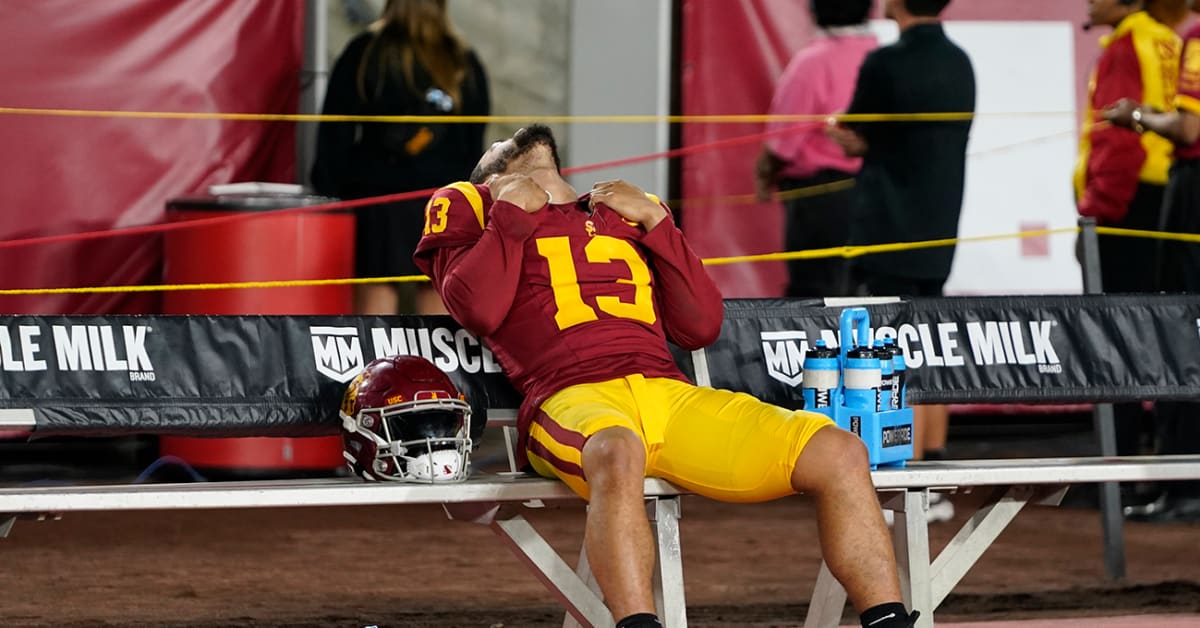 USC's Caleb Williams Goes Viral for His Reaction to Loss Against Utah -  Sports Illustrated