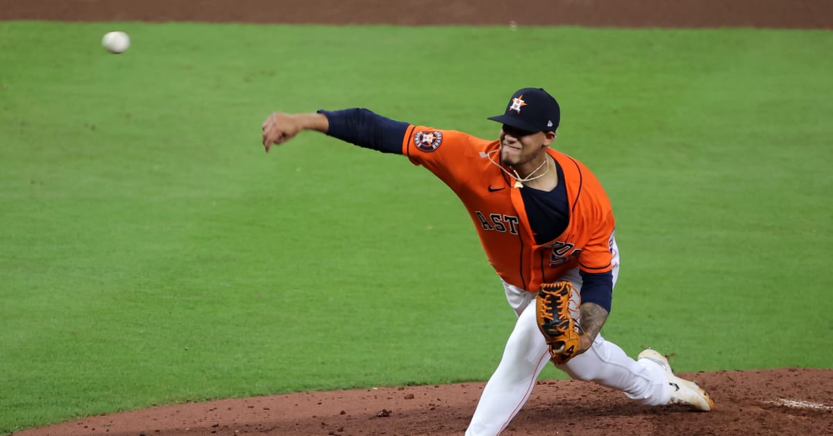 Houston Astros' Bryan Abreu Suspended for Hitting Texas Rangers' Adolis  Garcia in ALCS Game 6 - Sports Illustrated Texas Rangers News, Analysis and  More