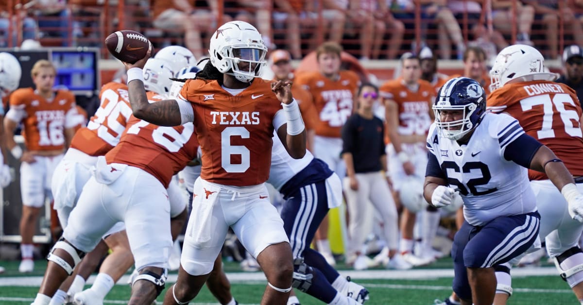 WATCH: Texas Longhorns QB Maalik Murphy Finds Adonai Mitchell For ...