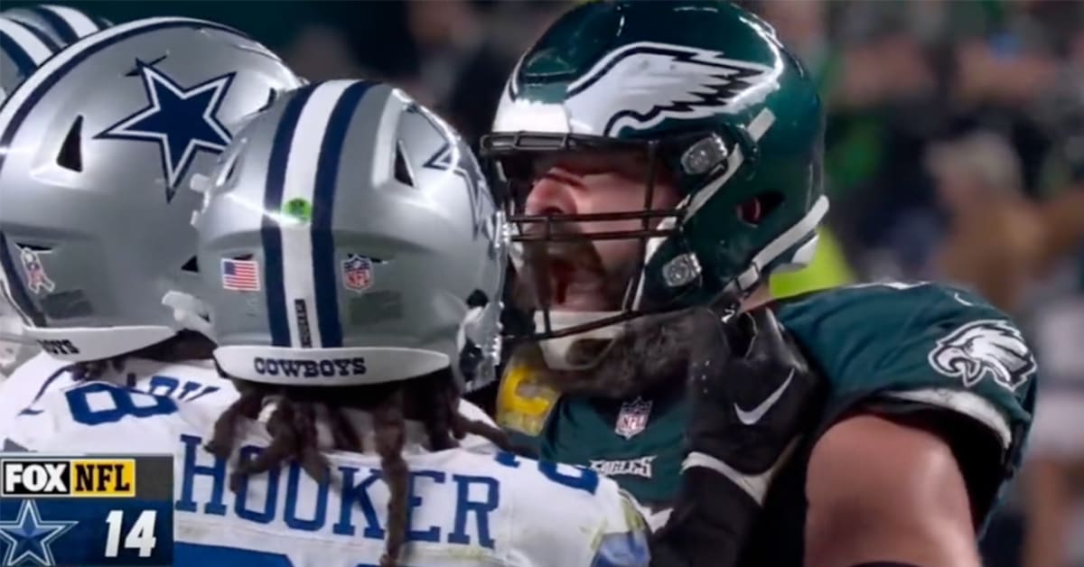 Eagles’ Jason Kelce Explains Viral Video of Him Screaming in Face of ...