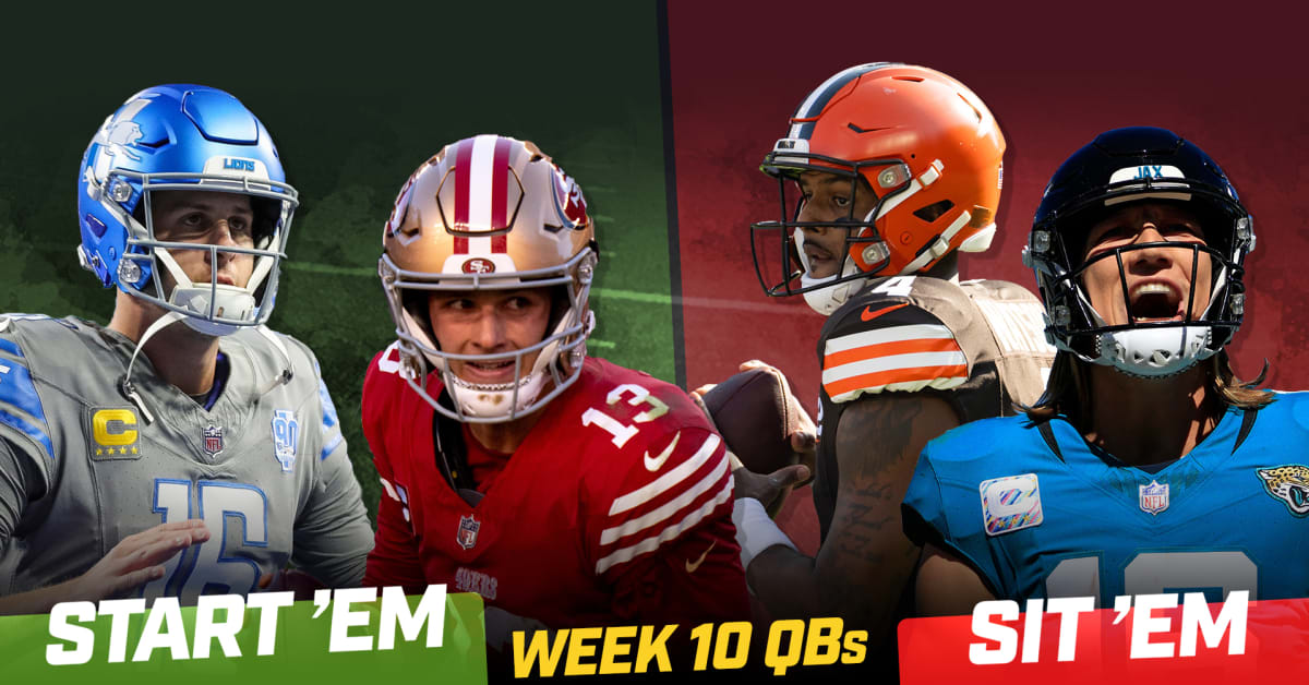 Start ’Em, Sit ’Em Quarterbacks Fantasy Football Week 10 - Sports ...