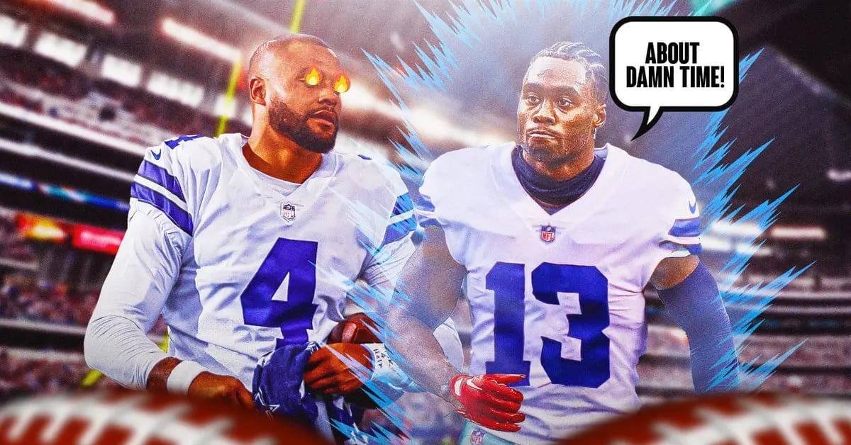 Dallas Cowboys Celebrate Brandin Cooks' Monster Game With Dak Prescott ...