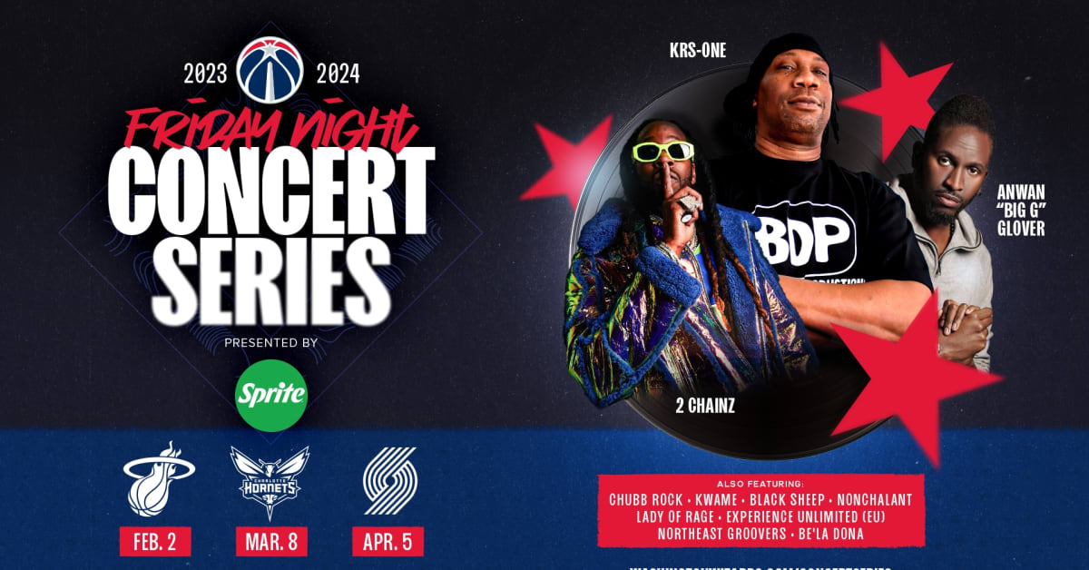 Wizards Reveal Schedule For The 2024 Friday Night Concert Series