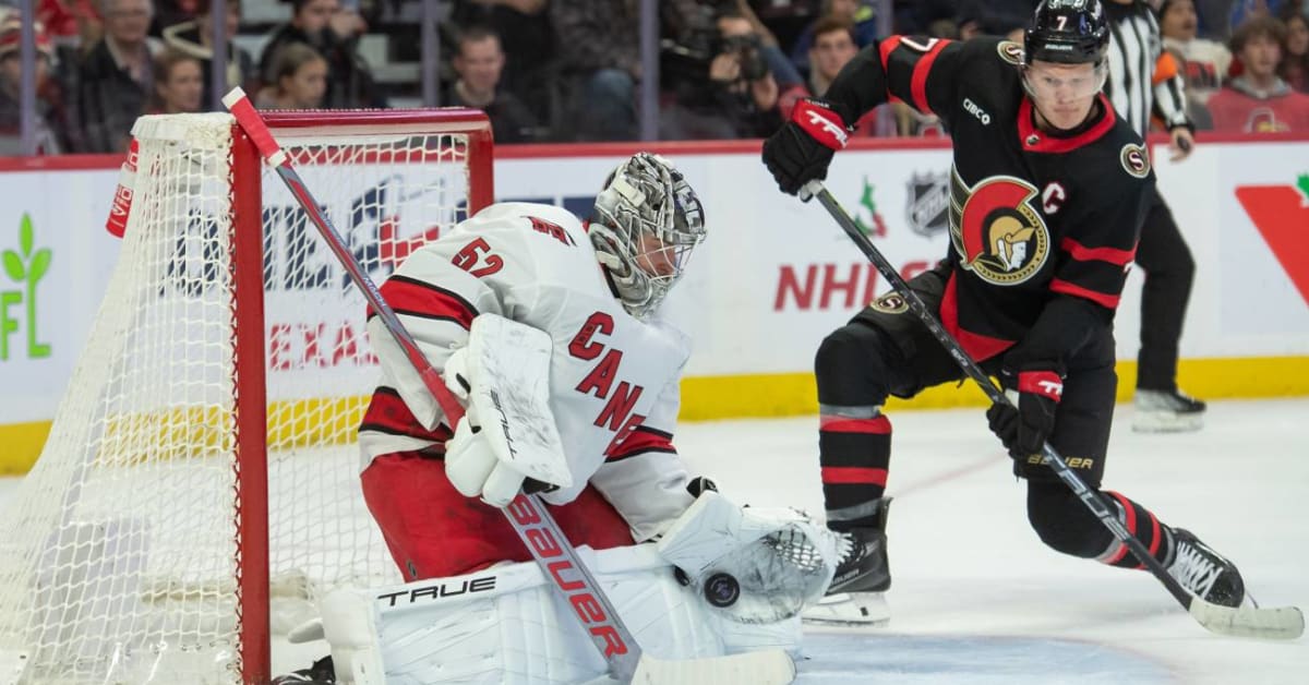 Hurricanes Goalie Pulls Off Diving Poke Check That Left His Opponent ...