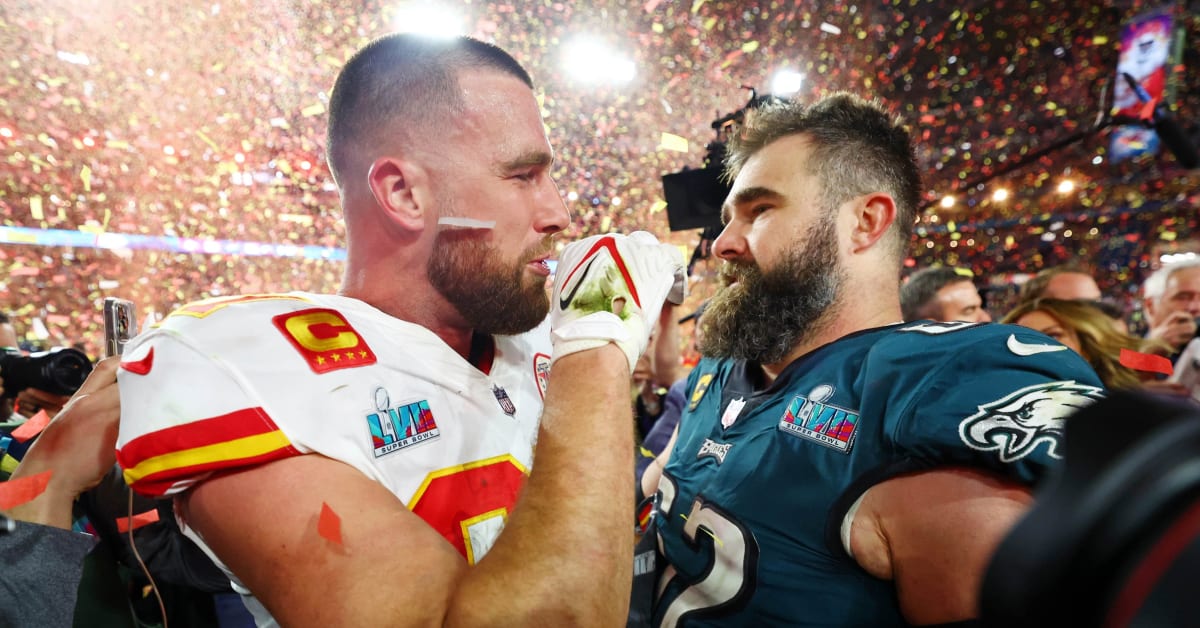 Funny Kelce Bowl Shirt, Chiefs And E.agles Brothers T-Shirt, Jason Kelce  Travis Kelce Combined