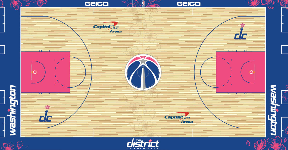 Wizards to Debut Cherry Blossom Themed Court - Sports Illustrated Washington  Wizards News, Analysis and More