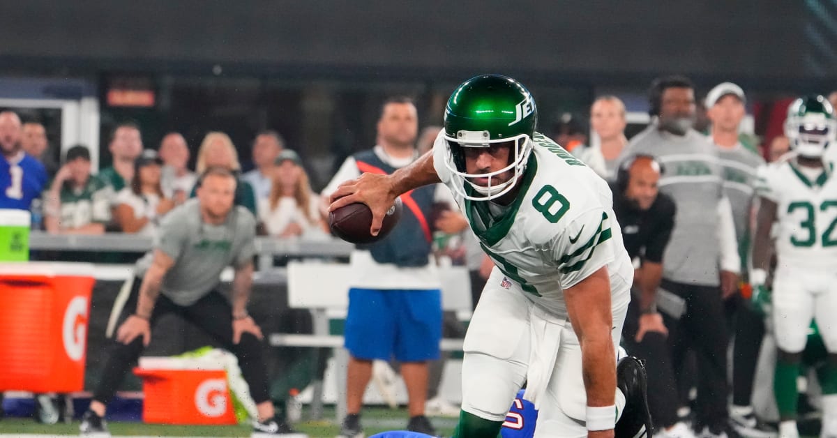 New York Jets QB Aaron Rodgers Exits Buffalo Bills Game Early With Injury -  Sports Illustrated Buffalo Bills News, Analysis and More