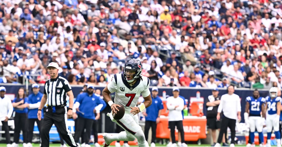 C.J. Stroud throws for 384 yards and two touchdowns in the Texans home  opener against the Indianapolis Colts.