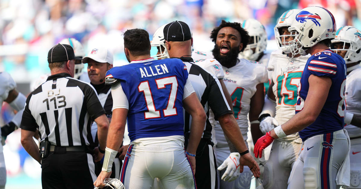 Buffalo Bills offensive tackle Dion Dawkins (73) greets fans after their  32-29 win over the Miami Dolphins during an NFL football game at Highmark  Stadium on Saturday, Dec. 17, 2022 in Orchard