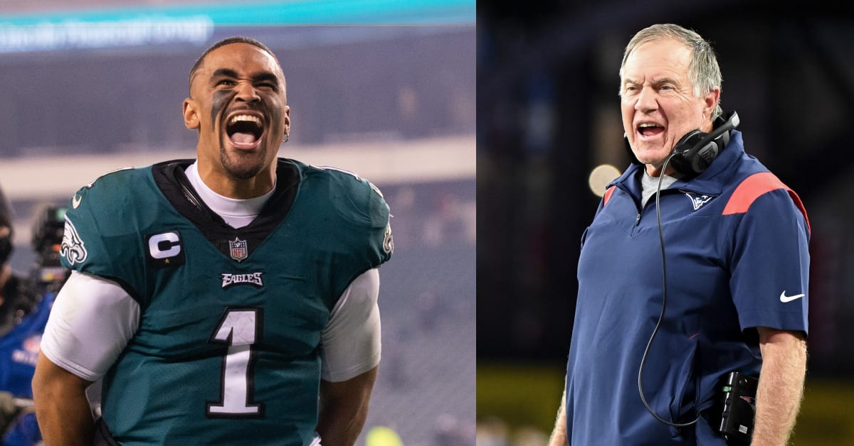 Philadelphia Eagles QB Jalen Hurts Shares 'Nice Words' with New England  Patriots Bill Belichick - Sports Illustrated Philadelphia Eagles News,  Analysis and More