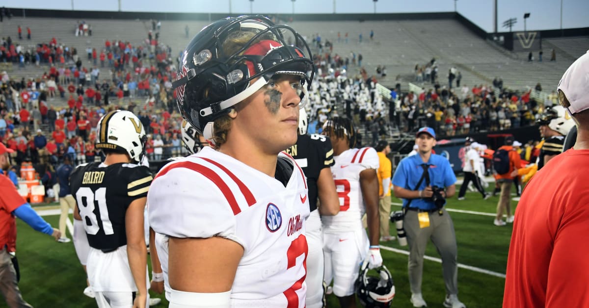 Ole Miss Qb Jaxson Dart Evaluates Performance Vs Vanderbilt Record Setting Day For Jonathan 