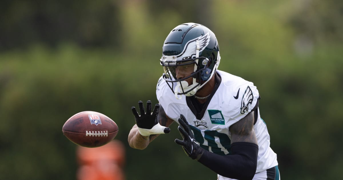 Philadelphia Eagles safety Justin Evans participates in