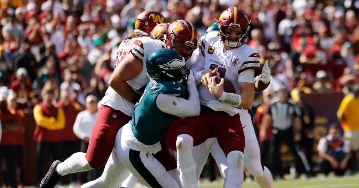 Washington Commanders Putting Pressure on Philadelphia Eagles in First Half  - Sports Illustrated Washington Football News, Analysis and More