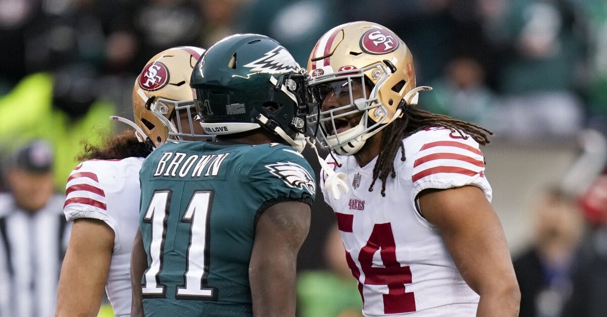 Bad Blood'? A.J. Brown Surprising Review of Philadelphia Eagles vs. San  Francisco 49ers Rivalry - Sports Illustrated Philadelphia Eagles News,  Analysis and More