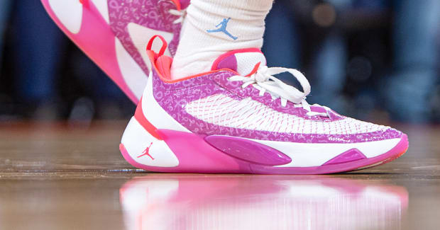 UNC Tar Heels Wear Pink Jordan Luka 1 Shoes - Sports Illustrated ...