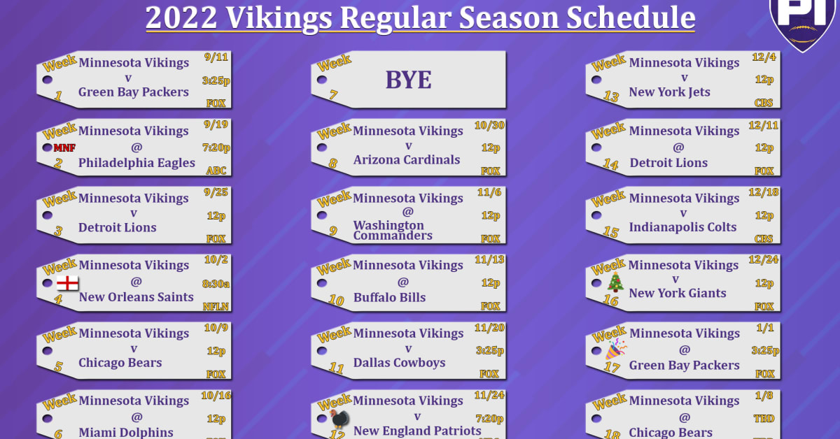 mn vikings schedule printable