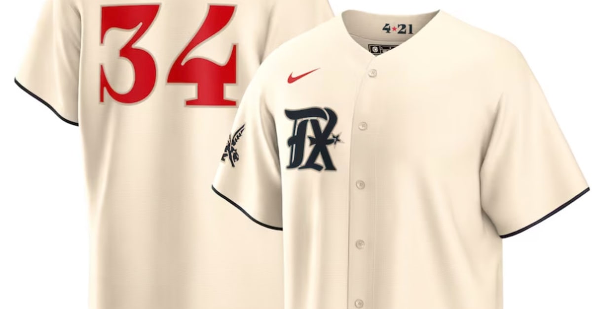 Razorbacks, Arkansas Nike Replica Cream Baseball Jersey