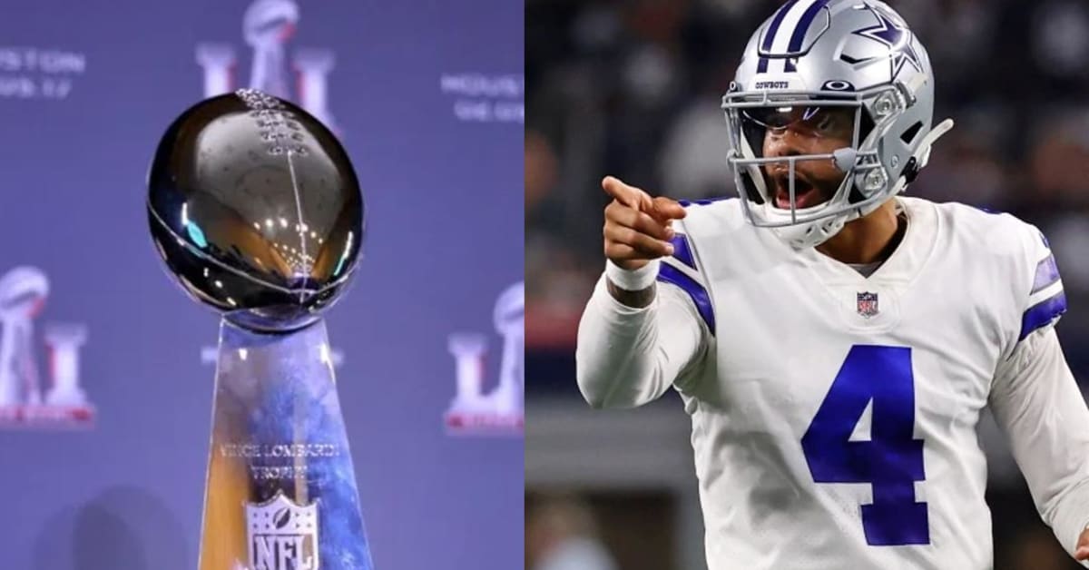 dak with super bowl trophy