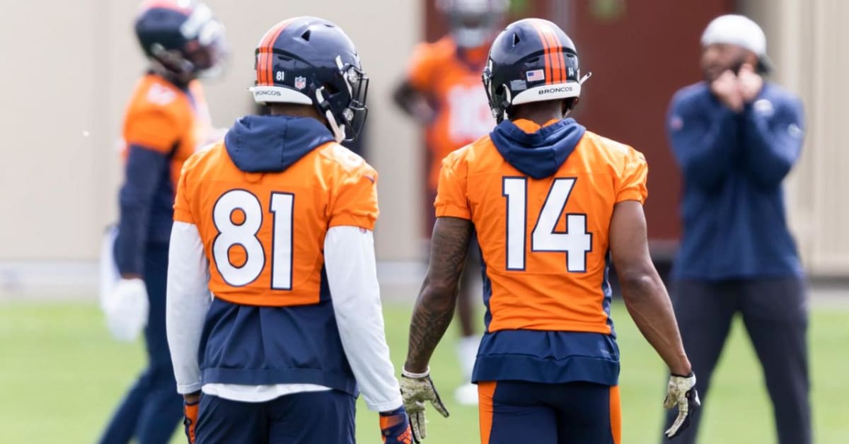 Broncos WR Tim Patrick carted off with apparent knee injury at practice