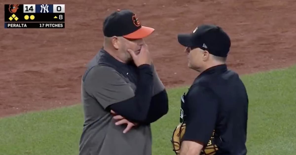 This is crazy 😂 #baseball #orioles #yankees #umpire #ejection #ground