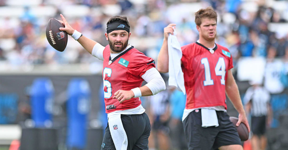 What Baker Mayfield did at the Carolina Panthers' scrimmage on Aug. 6, 2022  