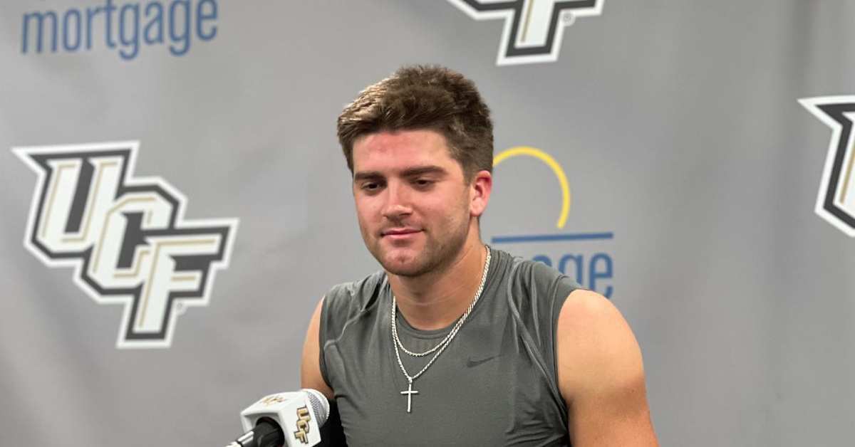 John Rhys Plumlee's First Press Conference as UCF Knights Starting