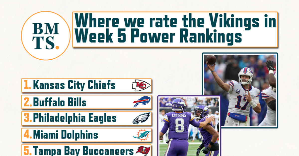 Where We Rate The Vikings In Our Week 5 Power Rankings - Sports ...