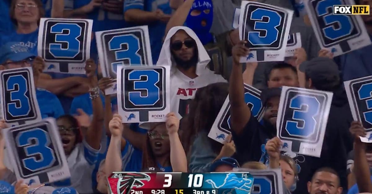 A Sad Falcons Fan Surrounded by Happy Lions Fans Became a Meme - Sports ...