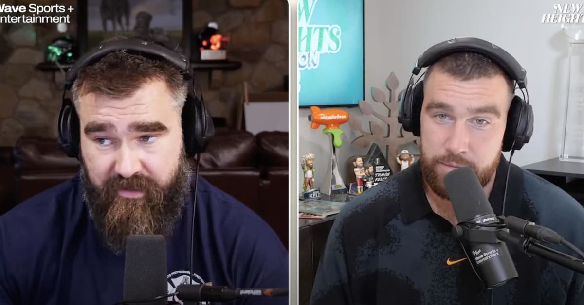 Travis Kelce and Jason Kelce Had a Comical Conversation About Their Mom ...