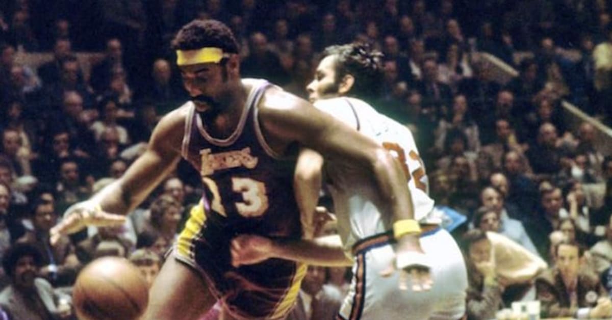 Wilt Chamberlain's iconic Lakers NBA Finals game worn jersey