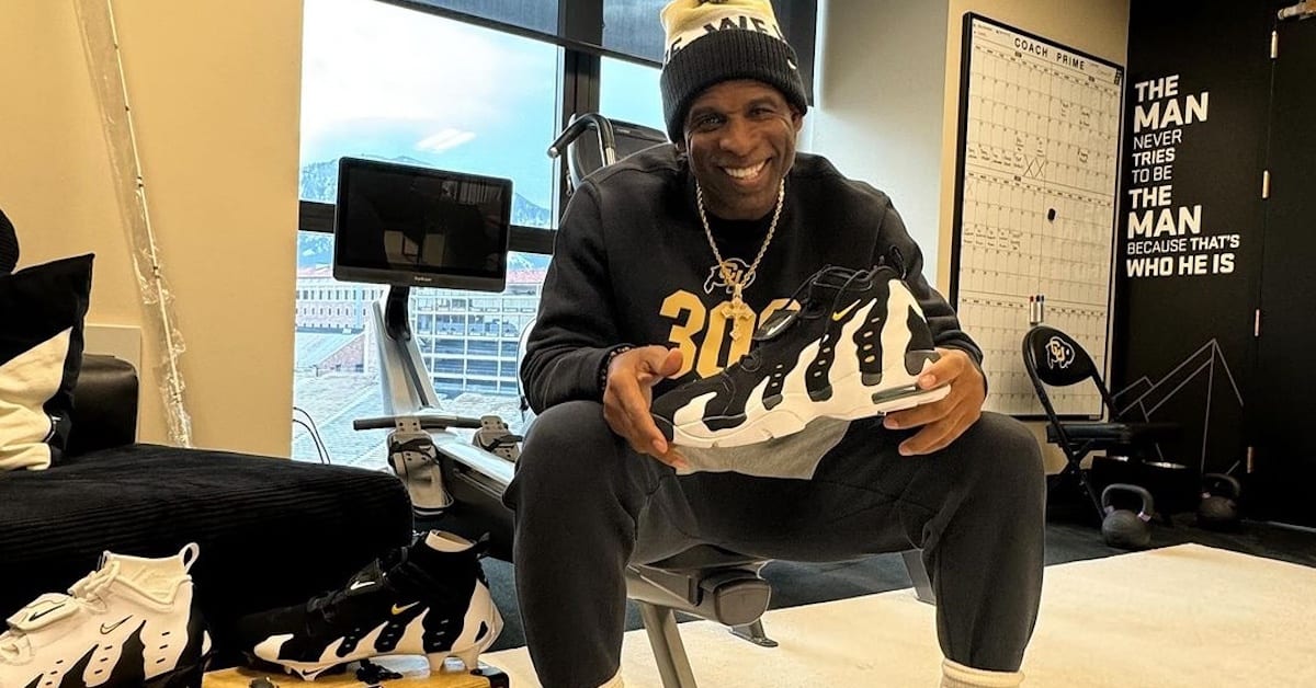 Black deion sales sanders shoes