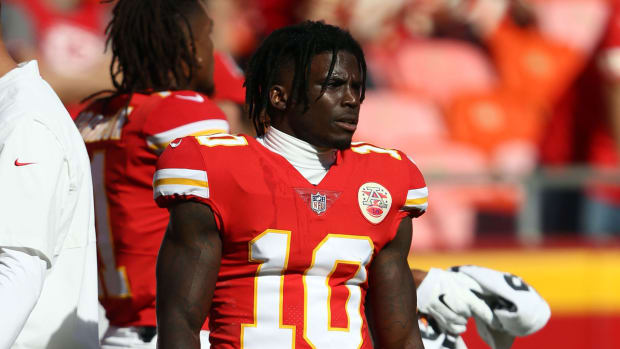 Tyreek Hill Recording Threatens Fiancée Discusses Sons