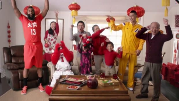 Stephen Curry, James Harden, Jeremy Lin in NBA Chinese New Year TV spot