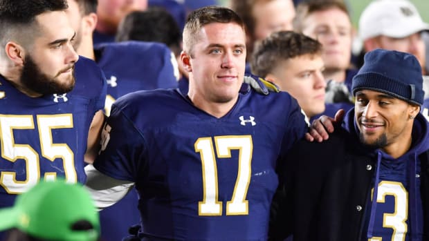 Notre Dame Captain Jarrett Patterson Expects Improvement Up Front - Sports  Illustrated Notre Dame Fighting Irish News, Analysis and More