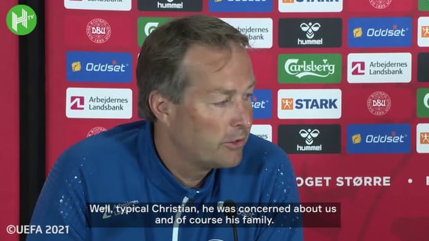 Christian Eriksen was concerned about Denmark team-mates