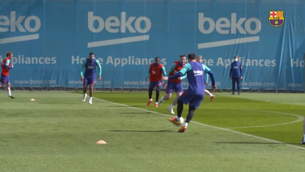 Leo Messi's s best moments during 2020/21 training sessions