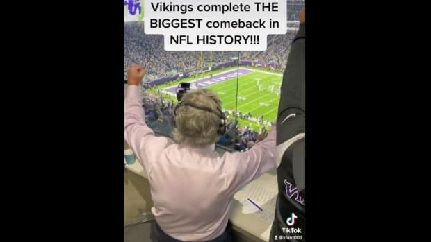 Video of Vikings announcer Paul Allen going crazy has gone viral