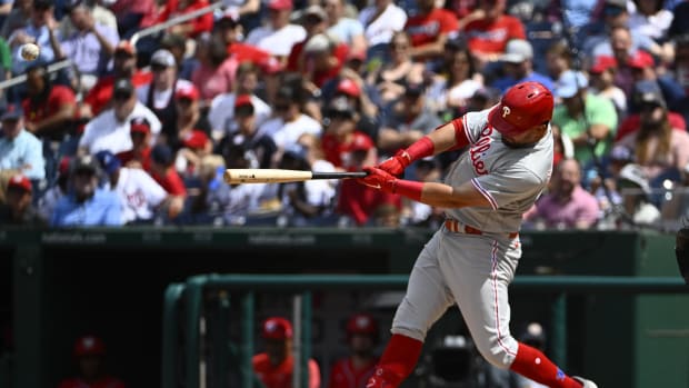 Philadelphia Phillies' Kyle Schwarber Nearly Makes History With Moonshot Home  Run - Fastball