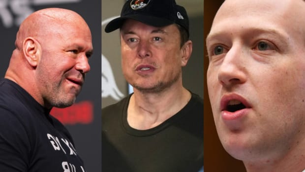 UFC President Dana White, Tesla CEO and Twitter Chairman Elon Musk, and Facebook (Meta) founder Mark Zuckerberg.