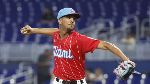 First Look at Uniform For Miami Marlins' Prospect Eury Perez - Fastball