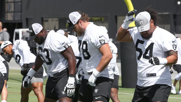 Las Vegas Raiders Signed Center Hroniss Grasu to the Active Roster - Sports  Illustrated Las Vegas Raiders News, Analysis and More