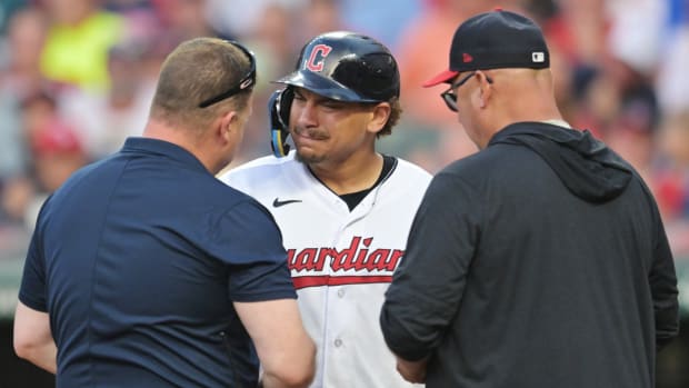 Cleveland Guardians' Josh Naylor Has Awesome Reaction to Brother Bo Naylor's  First Major League Hit - Fastball