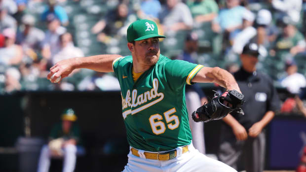 Called Up Monday, Athletics' Heim Finds Himself Making First MLB Start  Tuesday - Sports Illustrated Oakland Athletics News, Analysis and More