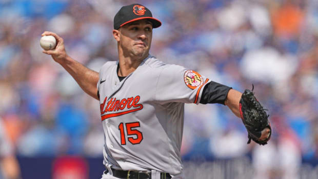 Baltimore Orioles pitcher Jack Flaherty