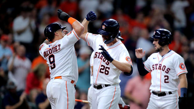 Houston Astros Decline Mutual Option on Trey Mancini - Sports Illustrated  Inside The Astros