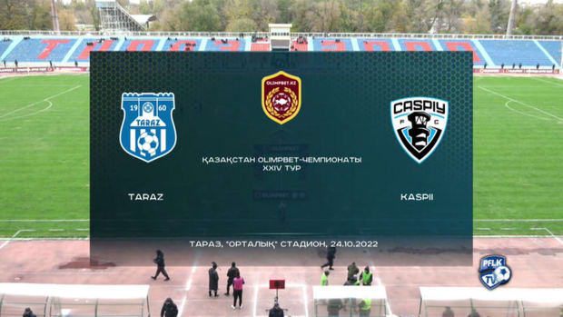 Kazakhstan Premier League: Taraz 1 - 1 Kaspij Aktau