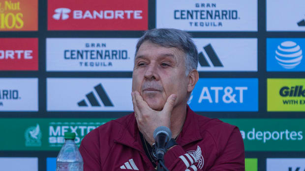 Tata Martino en ruda de prensa