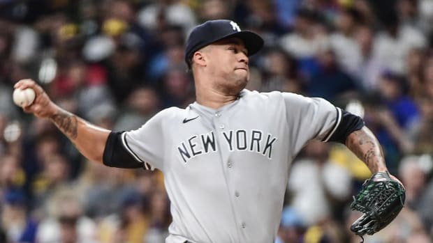 Frankie Montas Looks Ahead After Struggling in New York Yankees Debut -  Sports Illustrated NY Yankees News, Analysis and More