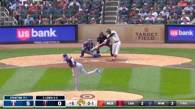 Watch: Byron Buxton crushes moonshot in first AB of 2nd half